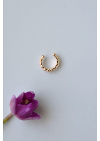 Sıkıştırmalı Kıkırdak Küpesi İnce Earcuff