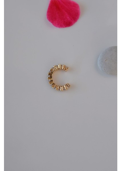Sıkıştırmalı Kıkırdak Küpesi Taşlı Model Earcuff fırsatları