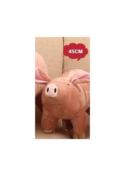 L 45CM Tarzı M Beden Köpek Isırma Oyuncak Domuz Şekilli Evcil Oyuncak Yatağa Uyumlu Sıcak Yumuşak Peluş Pamuklu Yatma Arkadaşı Köpek Yavrusu Bulldog Teddy Için (Yurt Dışından)