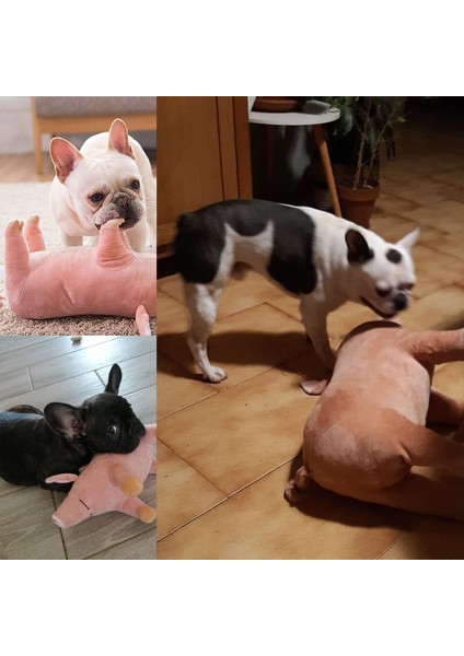 L 45CM Tarzı M Beden Köpek Isırma Oyuncak Domuz Şekilli Evcil Oyuncak Yatağa Uyumlu Sıcak Yumuşak Peluş Pamuklu Yatma Arkadaşı Köpek Yavrusu Bulldog Teddy Için (Yurt Dışından) fırsatları