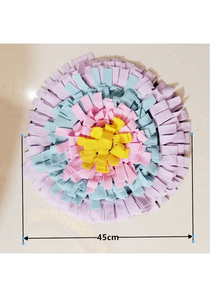 Fen 45X45CM Stili Köpekler Kokulu Mat Evcil Hayvan Sızdırmaz Yem Boğulma Matı Kedi Köpek Eğitim Battaniye Burun Çalışması Oyuncak Evcil Hayvan Yavaşlatma Zeka Matı (Yurt Dışından)