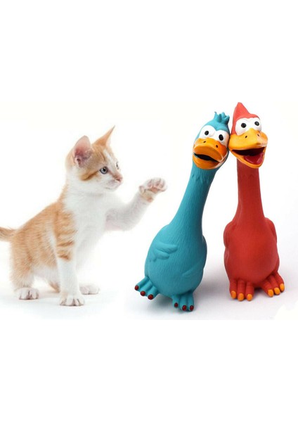 Rastgele Renk Stili Köpek Oyuncakları Lastik Çığlık Tavuk Dişlik Kemik Oyuncak Agresif Kemiren Köpek Diş Fırçası Eğitim Oyuncakları (Yurt Dışından) indirimleri