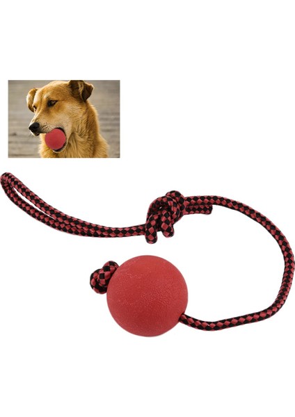 Kırmızı Stil 50X50X50MM Köpek Oyuncakları Etkileşimli Dişler Kauçuk Isırma Komik Yavru Eğitim Topu Çiğni Oyuncaklar Oyna Git Katı Taşıyıcı Ipten Saplı Köpek Evcil Hayvan (Yurt Dışından)