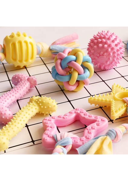 Pembe 1 Stil Köpekler Için Kemik Şekilli Macaron Kauçuk Oyuncak Kemirgen Köpekler Oyuncaklar Büyük Küçük Köpekler Diş Temizleme Etkileşimli Büyük Yavru Köpekler Top Oyuncak (Yurt Dışından) fiyatları
