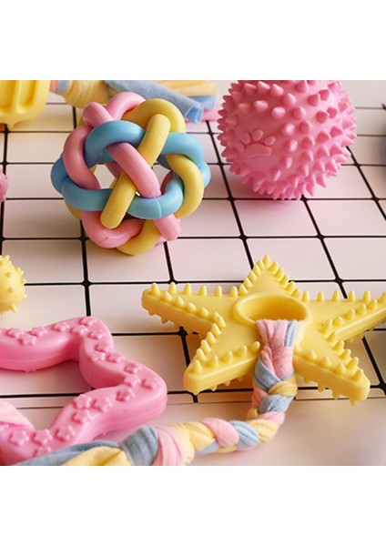 Mavi 1 Stil Köpekler Için Kemik Şekilli Macaron Kauçuk Oyuncak Kemirgen Köpekler Oyuncaklar Büyük Küçük Köpekler Diş Temizleme Etkileşimli Büyük Yavru Köpekler Top Oyuncak (Yurt Dışından) indirimleri