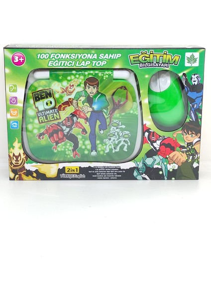 BEN10 Ultimate Alien Eğitici Laptop 100 Fonksiyonlu Ingilizce ve Türkçe Çocuk Bilgisayarı