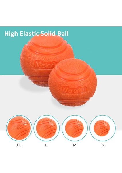 Turuncu Top Ip Stili 5 cm Köpek Yumuşak Kauçuk Top Yüksek Elastik Esneklik Çiğneme Oyuncağı Atma Eğitim Topu ile Halat Diş Temizliği Isırma Direnci (Yurt Dışından) fiyatları