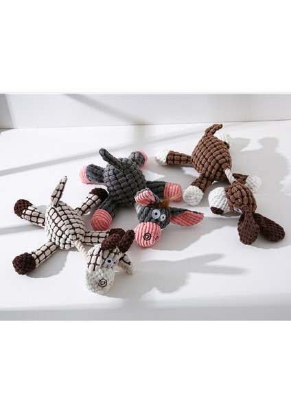 Eşek Tarzı Eğlenceli Evcil Köpek Peluş Oyuncaklar Etkileşimli Eşek Çiğneme Oyuncak Küçük Köpek Yavrusu Teddy Squeak Sesli Oyuncak Eğitim Malzemeleri (Yurt Dışından) modelleri