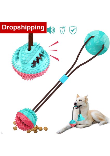 Yeşil Oval Tarzı Emme Kupası Çekiş Oyuncak Köpek Oyuncak Diş Fırçası Için Köpek Dişi Temizleme Yapışkan Kupayla Esnek Halatlar Yavru Büyük Köpek Isırma Oyuncak (Yurt Dışından) fırsatları