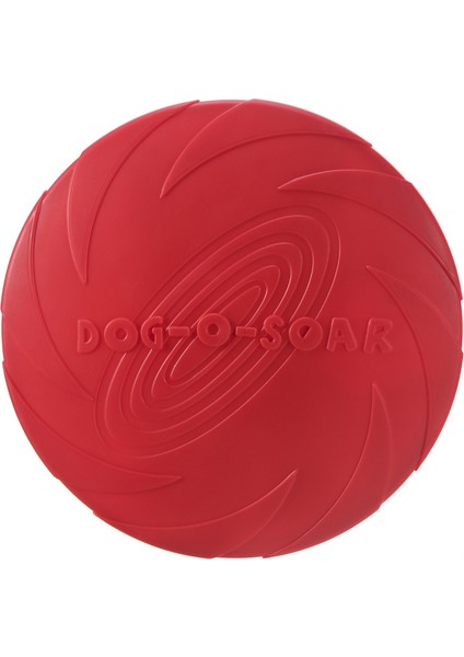 Kırmızı Stil Çap 15CM Evcil Hayvan Uçan Dm Yumuşak Silikon Uçan Tabak Köpek Kedi Oyuncağı Çiğneme Dayanıklı Yavru Eğitimi Etkileşimli Evcil Hayvan Malzemeleri (Yurt Dışından)