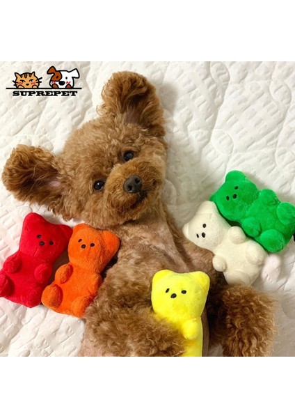Sarı Stil Suprepet Peluş Kedi Oyuncağı Diş Sıkma ve Sesli Oyuncak Kediciğin Yavru Kediler Için Dayanıklı Eğlenceli Interaktif Hayvan Aksesuar Sevimli Bebek (Yurt Dışından)
