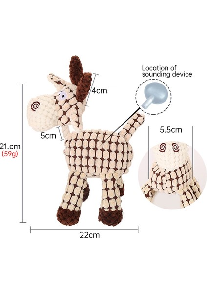 Boz Ayı Stili Eğlenceli Evcil Hayvan Oyuncak Eşek Şekilli Kadife Çiğneme Oyuncak Köpekler Yavru Squeaker Squeaky Peluş Kemik Diş Oyuncak Evcil Köpek Eğitim Köpek Aksesuarları (Yurt Dışından) indirimleri