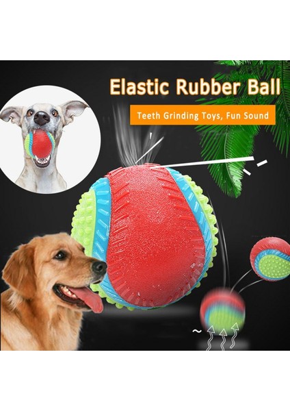02 S Tarzı 1 Adet Pet Köpeği Kauçuk Top Oyuncak, Sığır Lezzetli Kauçuk Top, Dayanıklı ve Isırılmaya Karşı Dirençli, Köpekler Için Diş Bakımı Eğitim Malzemeleri (Yurt Dışından)