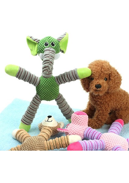 E2 Stili 18 Renkler Peluş Oyuncak Squeak Evcil Kurt Tavşan Hayvan Peluş Oyuncak Köpek Çiğneme Sesli Islıklayan Giren Sincap Köpek Oyuncak (Yurt Dışından)