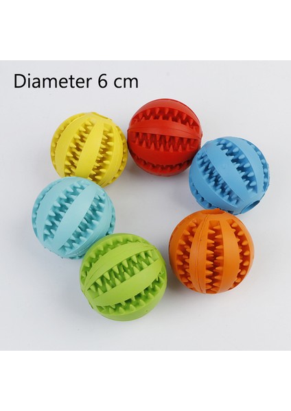 Çap 6cm Tarzı Turuncu Küçük Büyük Köpekler Için Isırmaya Dayanıklı Pet Oyuncak Top Oyuncak Güvenli Kauçuk Yavru Büyük Köpek Diş Oyuncağı Mascotas Aksesuarları Suministros (Yurt Dışından)