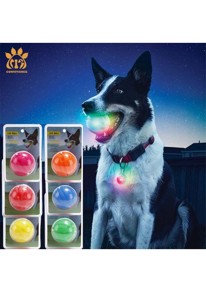 Renkli Stil L Beden LED Luminous Pet Dog Bite Ball Renkli Dönüşüm Etkisi Köpek Topları Etkileşimli Köpek Parlayan Oyuncak Köpek Isırma Topu Gece - (Yurt Dışından) modelleri