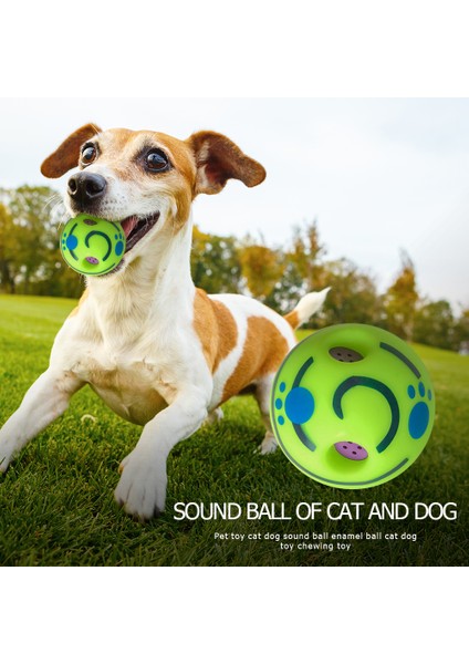 Yaratıcı Etkileşimli Ses Topu Köpek Oyuncağı Komik Evcil Hayvan Sallanan Kuyruk Kıkırdama Eğitim Topu Çiğneme Sesli Oyun Topu Alışveriş Malzemeleri (Yurt Dışından)
