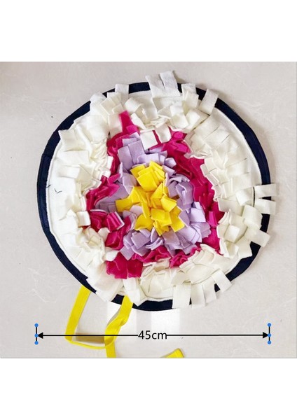 Bai 45X45CM Tarzı Sadece Mat Köpek Koklama Matı Evcil Yavaş Yem Dağıtıcı Ped Yıkanabilir Bulmaca Zeka Eğitim Oyuncağı Koklama Matı - Iç Mekan Köpek Burun Işleme Eğitimi Sniffing Mat (Yurt Dışından)