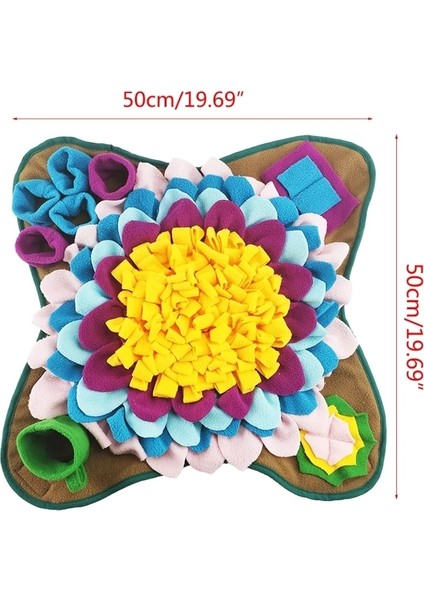 Bai 45X45CM Tarzı Sadece Mat Köpek Koklama Matı Evcil Yavaş Yem Dağıtıcı Ped Yıkanabilir Bulmaca Zeka Eğitim Oyuncağı Koklama Matı - Iç Mekan Köpek Burun Işleme Eğitimi Sniffing Mat (Yurt Dışından) fiyatları