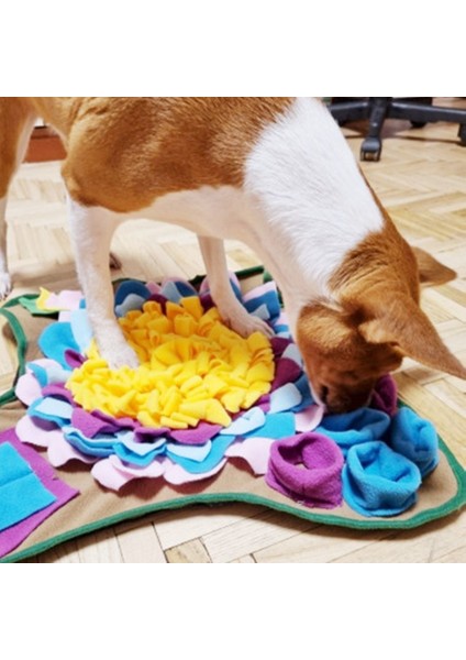 Bai 45X45CM Tarzı Sadece Mat Köpek Koklama Matı Evcil Yavaş Yem Dağıtıcı Ped Yıkanabilir Bulmaca Zeka Eğitim Oyuncağı Koklama Matı - Iç Mekan Köpek Burun Işleme Eğitimi Sniffing Mat (Yurt Dışından) indirimleri