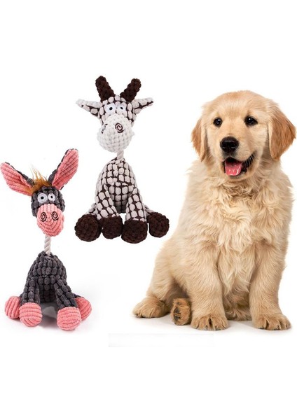 Mr Stili Resim Gösterisi Olarak Eğlenceli Evcil Köpek Oyuncakları Yavru Çiğneme Squeaker Oyuncak Squeaky Peluş Ses Hayvan Şekil Diş Oyuncakları Eğitim Köpek Oyuncakları (Yurt Dışından)