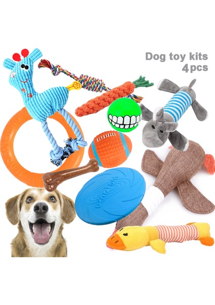 Kombinasyon 10 Tarzı Köpek Oyuncakları Evcil Kemik Top Uçan Cırcır Çiğneme Yumuşak Oyuncak Seti Küçük Büyük Köpekler Için Etkileşimli Eğitim Seti Yavru Oyuncakları Için (Yurt Dışından)