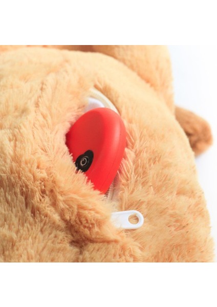 Kahverengi Tarzı Sevimli Kalp Atışı Yavru Davranış Eğitim Oyuncak Peluş Pet Rahat Kucaklaşma Anksiyete Giderici Uyku Yardım Bebek Dayanıklı Köpek Oyuncakları (Yurt Dışından) modelleri