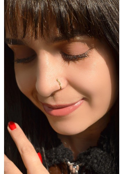 Sacce Scarves&Accessories Antik Model Sıkıştırmalı Hızma Gold Antik Model Sıkıştırmalı Kıkırdak Küpesi