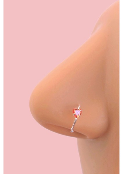 Kırmızı Kalpli Gümüş Halka Hızma Ithal 925 Ayar fiyatları