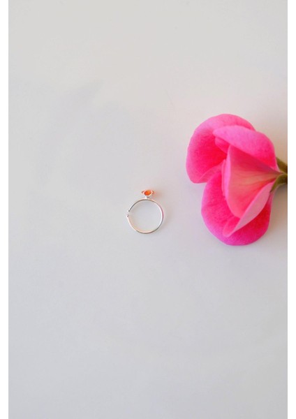 Kırmızı Kalpli Gümüş Halka Hızma Ithal 925 Ayar fırsatları