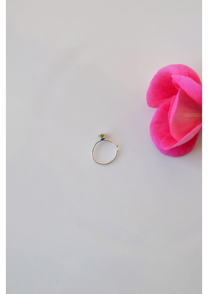 Yeşil Kalpli Gümüş Halka Hızma Ithal 925 Ayar modelleri