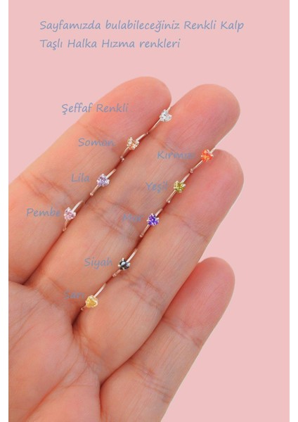 Yeşil Kalpli Gümüş Halka Hızma Ithal 925 Ayar fırsatları