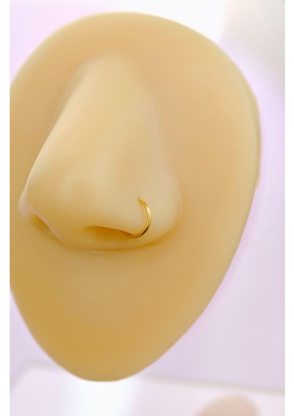 6 mm 316 L Çelik Düz Halka Model Hızma Gold Renk