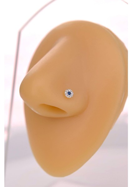 925 Ayar Gümüş Nazar Çiçekli Hızma