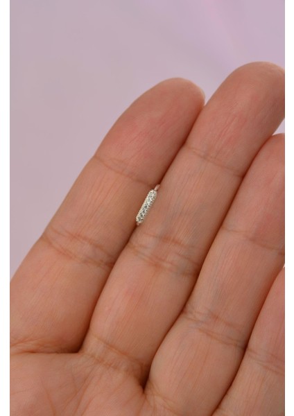 925 Ayar Gümüş Taşlı Halka Hızma