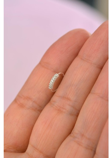 925 Ayar Gümüş Taşlı Halka Hızma modelleri