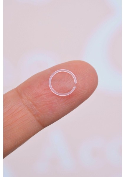 Halka Model Antialerjik Bioplast Hızma Silikon Burun Piercingi