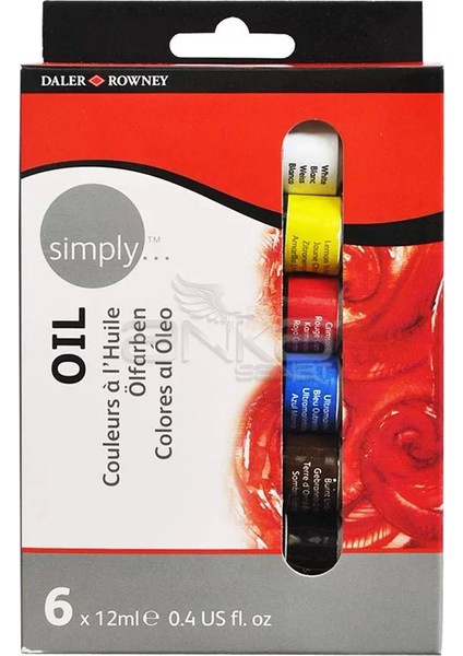 Simply Yağlı Boya Seti 6X12ML 118500006