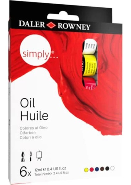 Simply Yağlı Boya Seti 6X12ML 118500006 fiyatları