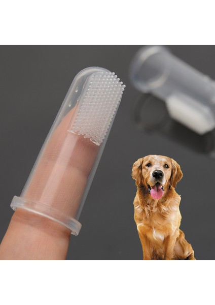 Şeffaf 3 Adet Tarzı Süper Yumuşak Evcil Hayvan Parmak Diş Fırçası Kedi ve Köpekler Fırça Kötü Nefes Tartar Diş Bakım Aracı Köpekler Kediler Temizlik Silikon Evcil Hayvan Malzemeleri (Yurt Dışından)