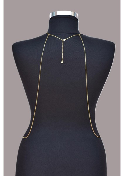 Yılan Figürlü Çelik Vücut Zinciri Body Chain Gold Renk modelleri