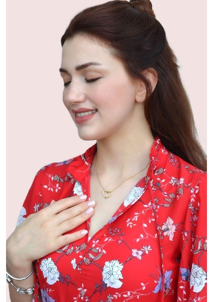 Çelik Düğüm Kalp Kolye Boş Kalp Model Gold Renk fiyatları