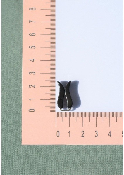 Tesettür İçin Sıkıştırma Klipsi Siyah Lale Model 2 Adet