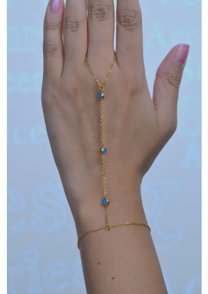 Sacce Scarves&Accessories Nazar Boncuklu Çelik Şahmeran Gold Renkli fiyatları