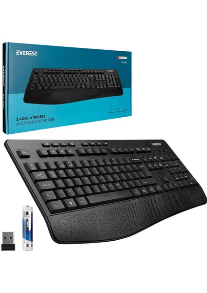 Everest KB-6021 Kablosuz Klavye Q Türkçe Multimedia