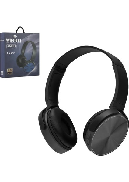 Wıreless 450BT Kablosuz Kulak Üstü Kulaklık Mikrofonlu Bluetooth Tf