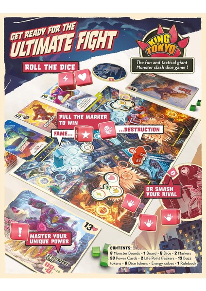 King Of Tokyo: Duel Kutu Oyunu (Ingilizce) fiyatları