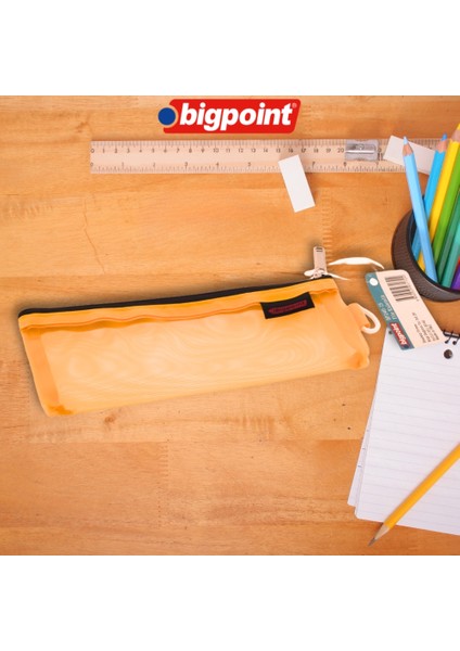 File Kalemlik Askılık Aparatı ile Kalem Turuncu