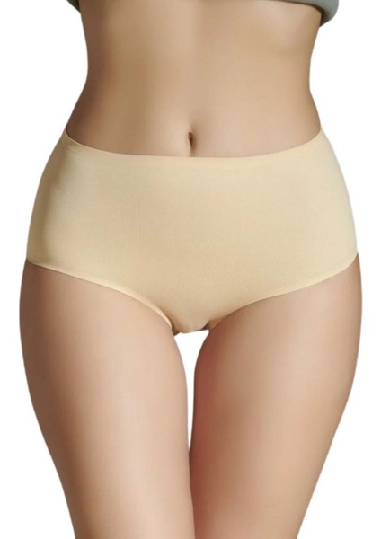 Kadın Yüksek Bel Toparlayıcı Külot - Özel Kalıp 3'lü Paket (Siyah, Beyaz, Ten Renk) modelleri