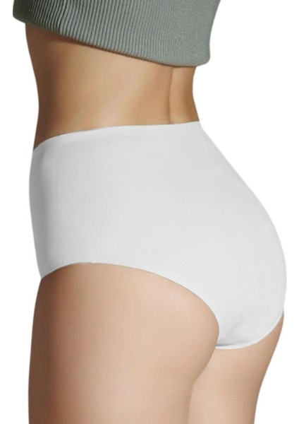 Kadın Yüksek Bel Toparlayıcı Külot - Özel Kalıp 3'lü Paket (Siyah, Beyaz, Ten Renk) indirimleri